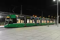 Be 6/8 Flexity 5035, auf der Linie 3, wartet an der Endstation beim Bahnhof Saint Louis. Die Aufnahme stammt vom 19.03.2019.