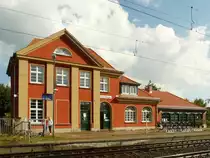 08.08.2008 Haltepunkt Chorin Kloster an der Strecke Berlin - Stralsund