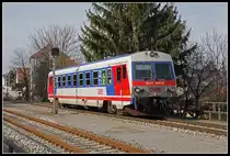 5047 095 fährt am 6.03.2019 in den Bahnhof Bad Sauerbrunn ein.