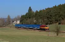 754 044-6 am Os 9055 bei Kamenný Přívo, 23.03.2019