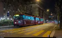 BERNMOBIL historique an der Museumsnacht Bern am 22. März 2019. Im Viertelstundentakt pendelten drei historische Tramzüge zwischen Bahnhof und Guisanplatz.<br>
Be 8/8 719 beim Spitalacker.