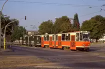 Berlin 219 458 + 219 459, Ho Chi Minh Straße (Weissenseer Weg), 10.10.1991.
