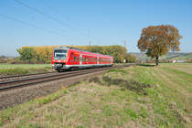 440 817 mit der RB 58041 von Jossa nach Bamberg bei Retzbach-Zellingen, 13.10.2018