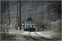 Nicht zu unterschätzen sind Steigungen der  niedlichen  Bahn die doch einiges an Material fast täglich transportiert. 
Hier gleich zu beginn geht's mächtig bergauf. 3.04.2019