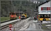 Bahnhof Versam-Safien Westseite. (02.04.2019)