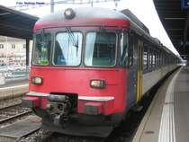 Wegen Grosser versp�tung mussten die RABDe 510 001, und 009 in Schaffhausen gewendet werden, und bedienten somit Thayngen nicht die Aufnahme Entstand um 13:00 in Schaffhausen am 21.06.07
