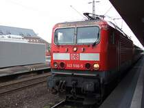 143 596-5 als Schnelllinie 2 am Hauptbahnhof Gelsenkirchen.