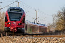 RE 9 nach Sassnitz vor Mukran Borchtitz. - 02.04.2019