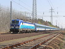 193 269 in Richtung Dresden am 07. April 2019 auf den südlichen Berliner Ring bei Diedersdorf.
