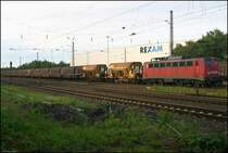 140 856-6 mit einem gemischten G�terzug in Recklinghausen-S�d   21.06.2007
