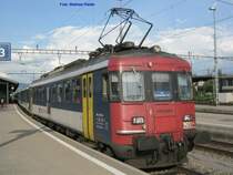 RBe- Doppelpendel in Rapperswil auf der S 15 am 18.06.07 nach der Ankunft, bevor er Weggestellt wurde.