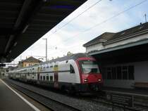 Zur Zeit wird die S 14 ( Hinwil- Zch HB) zwischen durch wieder mit DTZ betrieben. die Aufnahme entstand am 18.06.07 in Uster.