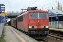 DB Cargo mit  155 269-4  [NVR-Nummer: 91 80 6155 269-4 D-Rpool] und gemischtem Güterzug am 11.04.19 Bf. Berlin-Hohenschönhausen.