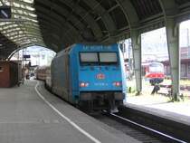 101 016  Unicef  schiebt am 22.06.2007 den IC 2048 von Leipzig nach K�ln aus Hagen Hbf.