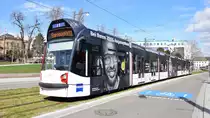 Freiburg im Breisgau - Straßenbahn Siemens 286 - Aufgenommen am 16.03.2019