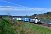 189 917 mit DGS 41857 am 18.04.2019 bei Sandbach. 