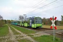 VGF Bombardier U5-25 Wagen 618+6xx+6xx am 13.04.19 in Frankfurt Kalbach als U2