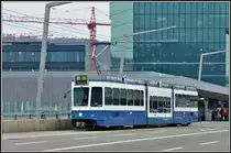 Be 4/6 Sänfte 2107 beim Prime Tower Haltstelle Hardbrücke. (12.04.2019)