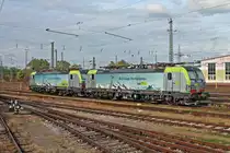 Am Nachmittag des 10.10.2017 stand Re 475 403 zusammen mit der Re 475 407 abgestellt im BLSC-Abstellbereich im Badischen Bahnhof von Basel und warteten dort auf ihren nächsten Einsatz.