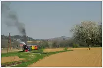 Saisonbeginn 2019 auf der Stainzer Bahn am Ostersonntag 22.4.2019. Aufnahme kurz vor Herbersdorf.