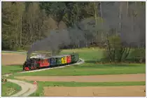 Saisonbeginn 2019 auf der Stainzer Bahn am Ostersonntag 22.4.2019. Aufnahme kurz vor Kraubath.