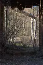 Lost Places in Silberhütte, der Spänebunker hatte einen Gleisanschluß.19.04.2019 17:45 Uhr.
