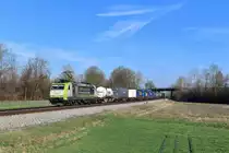 185 532 mit DGS 41939 am 30.03.2019 bei Schwarzwöhr. 