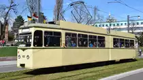 Freiburg im Breisgau - Oldtimer Tram Nr. 100 - Aufgenommen am 16.03.2019