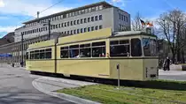 Freiburg im Breisgau - Oldtimer Tram Nr. 100 - Aufgenommen am 16.03.2019