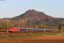 101 069-3 mit dem NJ 401/NJ 471 (Hamburg Altona/Berlin Hbf-Zürich HB) bei Welschingen 20.4.19