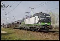 193 739 mit Güterzug bei Götzendorf am 2.04.2019.