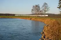 ALX 84109 von München Hbf nach Hof Hbf bei Oberteich, 17.11.2018