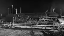Die Dampflokomotive 01 1519-6 war Anfang April 2017 auf der Drehscheibe des Eisenbahnmuseums in Dresden zu sehen.
