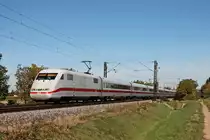 401 017-9  Hof  am Mittag des 13.10.2017 auf dem Weg nach Basel SBB, als dieser bei Hügelheim nur noch wenige Kilometer bis zum Ziel hatte.