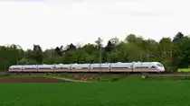 ICE 3, Frankfurt - Aachen als Umleiter am 23.4.2019, auf der KBS 485 bei Km 21,6 Übach-Palenberg Rimburg im Wurmlal