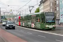 Die Linie 7 mit der Wagennummer 4122 auf dem Weg nach Zündorf. Aufgenommen am 26.4.2019.