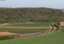 147 008-7 mit der RB 19177 (Heilbronn Hbf-Stuttgart Hbf) bei Kirchheim 25.4.19