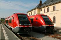 Ilmtalbahn - Berkaer Bahnhof in Weimar mit VT 641 im Doppelpack