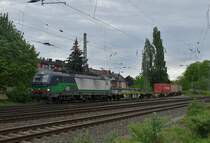 ELL 193 278 mit einem Kastelzug bei der Einfahrt in Rheydt. 25.4.2019