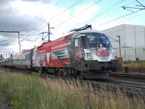 EC 568  Zillertalexpress  bespannt am 23.06.2007 mit der 1116 246 beim Verlassen des Welser Hbf.