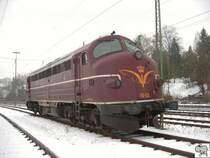 Lok V 170 1143 der Firma Eichholz in original d�nischer Lackierung aufgenommen am 29. November in Coburg