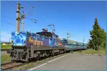 Abgezweigt von der Südbahn schiebt 1063.39 Ihre 4 Wagen in Richtung Kohlekraftwerk Mellach. 
10.05.2019
