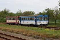 CD 809 358-5 fährt am 11.Mai 2019 als Os 14509 nach Hodonin aus dem Bahnhof Zajeci.