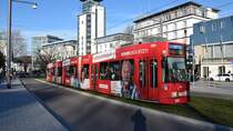Freiburg im Breisgau - Straßenbahn Düwag 260 - Aufgenommen am 16.03.2019