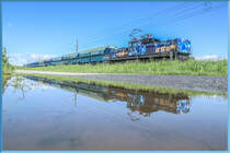 1063.039 an diesem strahlend schönem 10.05.2019 beim Ausziehen aus der Anschlussbahn zur Kraftwerksgruppe Mellach. 
