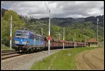383 011 mit Güterzug bei Frohnleiten am 10.05.2019.