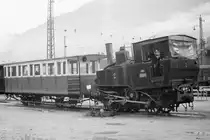 Historisch in Schwarzweiß: Achenseebahn Lok Nr. 2, Jenbach, 05.09.1976
