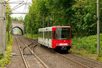 Die Linie 17 mit der Wagennummer 2311 auf dem Weg nach Rodenkirchen. Aufgenommen am 19.5.2019 in Rodenkirchen. 