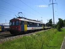 RBe 540 055-1 f�hrt am 26.6.07 Richtung Frauenfeld, um dort die Turner des ETF's abzuholen. In Frauenfeld hatte es zuwenig Kapazit�t um alle ben�tigten Extraz�ge abzustellen, daher wurde auf die UA Oberwinterthur und Winterthur GB zur�ckgegriffen, wo dann die Z�ge als Dienstzug nach Frauenfeld geschickt wurden.