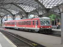 Am 23.06.2007 f�hrt 628 497 als RB 30 nach Neuss in den K�lner Hbf ein.